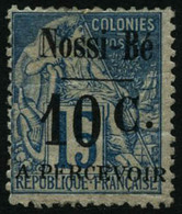 * N°12 10c Sur 15c Bleu, Type IV - TB - Altri & Non Classificati