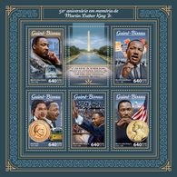 Guinea Bissau. 2018 50th Memorial Anniversary Of Martin Luther King Jr. (009a) - Martin Luther King