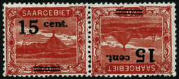 ** N°72b 15c Sur 40p Rouge, Paire Tête-bèche - TB - Other & Unclassified