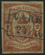 Oblit. N°13 2g Rouge - TB - Oldenburg