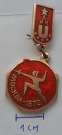 RUSSIA USSR , FENCING, MOSCOW 1973  PINS BADGES PLAS - Esgrima