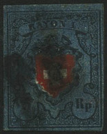 Oblit. N°14 5r Bleu-foncé, Noir Et Rouge - TB - Altri & Non Classificati