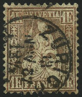 Oblit. N°41b 1F Bronze-doré Et Rougeâtre - TB - Other & Unclassified