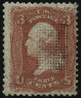 ** N°19b 3c Rose Avec Grille En Relief - TB - Other & Unclassified