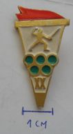 RUSSIA USSR , FENCING, OLIMPIC  PINS BADGES PLAS - Fencing