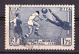 Coupe Du Monde De Football 1938 - France N° 396 Oblitération Légère - 1938 – Frankreich