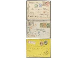 171 BELGICA. 1891-1904. NINE Registered Covers Sent To The UNITED STATES. Diverse Frankings. - Andere & Zonder Classificatie