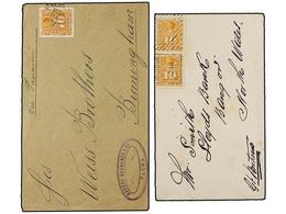 386 CHILE. Sc.29. 1899-1900. Dos Cartas Desde TACNA E IQUIQUE A INGLATERRA Con Sello De <B>10 Cts.</B> Naranja (una Con  - Sonstige & Ohne Zuordnung