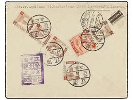 395 CHINA. 1935. <B>MANCHURIA.</B> LAO CHONGKI To SWITZERLAND.<B> 1 Fen</B> (4), <B>3 Fen</B> (2). - Andere & Zonder Classificatie