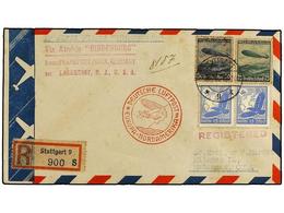 455 CUBA. 1936 (V). ALEMANIA A MATANZAS (Cuba). Circulada Por Correo Alemán Con Sellos De <B>15 Pf.</B> (2), <B>50 Pf. < - Sonstige & Ohne Zuordnung