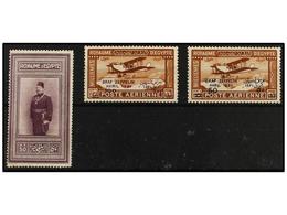 479 ** EGIPTO. Yv.115, A 3/4. <B>50 Pi.</B> Lilac And <B>Zeppelin</B> Set, Never Hinged. - Andere & Zonder Classificatie