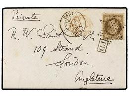 523 FRANCIA. 1870 (Nov. 3). PARIS To LONDON. <B>BALLOON 'FERDINAND FLOCON'</B>. Envelope With Full Contents Written <I>' - Sonstige & Ohne Zuordnung