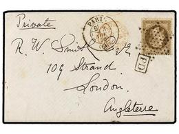 523 FRANCIA. 1870 (Nov. 3). PARIS To LONDON. <B>BALLOON 'FERDINAND FLOCON'</B>. Envelope With Full Contents Written <I>' - Autres & Non Classés