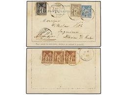 564 FRANCIA. 1900. PARÍS To GERMANY. Postal Stationary Card Of <B>15 Cts.</B> Blue Uprated With <B>1 Cto.</B>, <B>2 Cts. - Andere & Zonder Classificatie