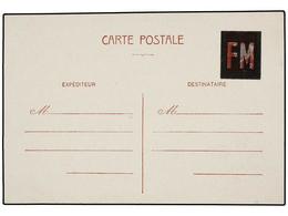 566 FRANCIA. 1941-43. PETAIN. ENTIER POSTAUX. <B>1 F 20 </B>castaño Rojo Con Habilitación<B> FM</B> En Nuevo. Leves Plie - Andere & Zonder Classificatie