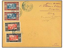 638 SENEGAL. 1926 (3-III). VUELO Especial DAKAR-ST. LOUIS. Carta Con Franqueo De <B>5 Cts.</B> (2) Y <B>10 Cts.</B> Con  - Autres & Non Classés