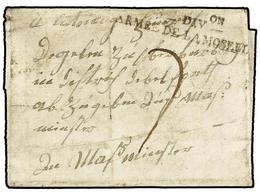 664 ALEMANIA. 1794. DOLUNG? To GERMANY. Entire Letter (in German Language) With <B>5 DIVon/ARMEE DE LA MOSELLE</B> Mark. - Sonstige & Ohne Zuordnung