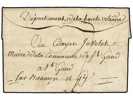 670 ALEMANIA. 1795. GERMERSHEIM To FRANCE. Entire Letter With <B>ARMEE DU BAS RHIN</B>. Mark. - Autres & Non Classés