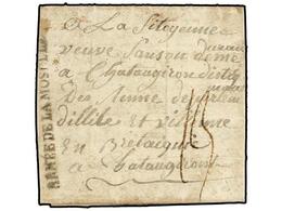 673 ALEMANIA. 1795. De Vasenis? To  FRANCE. Entire Letter, Contents Refers To SARBRUCK (Saarbrucken) With Lineal <B>ARME - Other & Unclassified