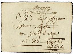 679 ALEMANIA. 1797. MOMUBACK To FRANCE. Entire Letter With <B>ARMEE/SAMB.ET MEUSE</B> Mark. - Autres & Non Classés