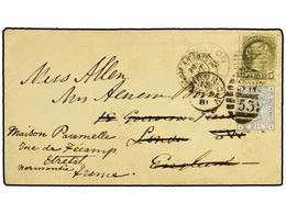 711 CANADA. 1881 (Sept 3). Cover From HAMILTON To LONDON Franked By Small Queen <B>5c</B>. Slate Grey-green Tied By <B>H - Sonstige & Ohne Zuordnung