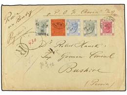 753 HONG KONG. 1897 (Dec 29). Registered Cover With Complete Original Contents, Endorsed 'per P. & O. Chusan' Steamer, M - Autres & Non Classés