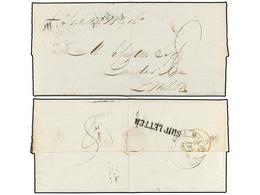 802 MAURICIO. 1842. PORT LOUIS To LONDON. Entire Letter Endorsed <I>'p. Isabelle Blyth'</I>. On Reverse <B>MAURITIUS/POS - Other & Unclassified