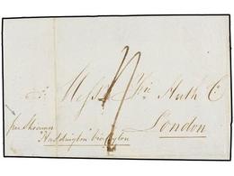 803 MAURICIO. 1847. MAURITIUS To LONDON. Folded Letter, Endorsed <I>'P. Steamer Haddington Via Ceylon'</I> On Reverse <B - Andere & Zonder Classificatie