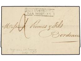 816 MAURICIO. 1930. PORT LOUIS To BOURDEAUX. Entire Letter With <B>PAYS D'OUTRMER/PAR BORDEAUX</B> Entry Mark, Rated <I> - Sonstige & Ohne Zuordnung