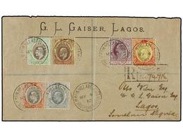 826 NIGERIA. 1910. IGREIN HILLABEUKUTA To LAGOS. Very Nice Franking, Arrival On Reverse. - Sonstige & Ohne Zuordnung