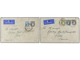 829 NIGERIA. 1938-40. Four <B>AIR MAIL</B> Covers To Europe. - Andere & Zonder Classificatie