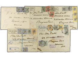 831 NYASSALAND. 1933-34. Five <B>AIR MAIL</B> Covers To GREAT BRITAIN. - Other & Unclassified