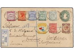 832 PANAMA. 1912. KINGSTON To SWITZERLAND. <B>1 Cto.</B> Postal Stationary Envelope Of PANAMA Uprated With Panama <B>1/2 - Other & Unclassified