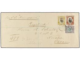 852 TONGA. Sg.42, 45, 50. 1902. NUKU'ALOFA To VAVAU. <B>2 D.</B>, <B>4 D.</B> And <B>1 Sh.</B> Rare Inter-island Mail, A - Autres & Non Classés