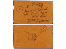 880 ZANZIBAR. 1917. MARGAO (Portuguese India) To ZANZIBAR.<B> </B>Unpaid Cover, Letter Endorsed <B>'P.P'</B> (Postage Pa - Other & Unclassified