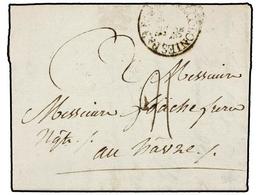 912 HAITI. 1791 (23-Mayo). LE CAP A LE HAVRE (Francia). Marca Circular <B>COLONIES PAR/BORDEAUX</B> Estampada A La Llega - Other & Unclassified