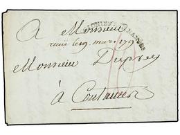 914 HAITI. 1792. AU CAP A FRANCIA. Marca De Entrada <B>COLONIES PAR NANTES</B> (Salles Nº 12). MUY BONITA. - Autres & Non Classés