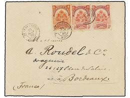 916 HAITI. 1902. PORT AU PRINCE To BORDEAUX. <B>4 Cts.</B> And <B>8 Cts.</B> (2) Arrival On Reverse. - Andere & Zonder Classificatie