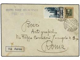 1004 ERITREA. Sa.198, 209. 1936. ASMARA A ITALIA. <B>50 Cts.</B> Y <B>1 Lira,</B> Marca <B>GRUPPO BANDE DELL'AL TIPIANO. - Sonstige & Ohne Zuordnung