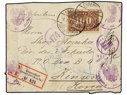 1035 COREA. 1921. Incoming Cover From GERMANY To KINSEN, German Censorhip Labels, Arrival On Reverse. - Andere & Zonder Classificatie