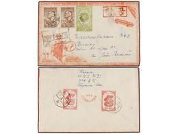 1037 COREA DEL NORTE. Mi.52B (2), 26, 93B (2). 1957. Cover Send To CZECHOSLOVAKIA Franked With <B>1W, 2W</B> (2) And <B> - Andere & Zonder Classificatie