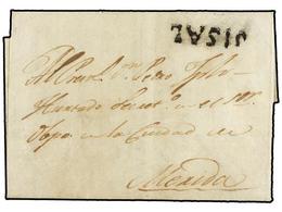 1050 MEXICO. 1808 (26 Nov.). HABANA A MÉRIDA (México). Marca Lineal <B>SISAL</B> En Negro Estampado A La Entrada En Méxi - Autres & Non Classés