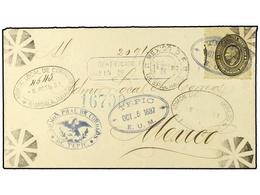 1065 MEXICO. 1887 (Oct 5). Registered Cover From Tepic To Mexico City Bearing Official Tied By Oval <B>Tepic</B> Datesta - Autres & Non Classés