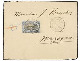 1071 MARRUECOS FRANCES. 1900. MARRAKESCH A MAZAGAN. Circulada Con Sello Local De J. BRUDO De <B>10 Cts.</B> - Andere & Zonder Classificatie