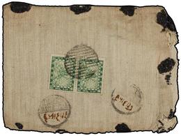 1080 NEPAL. Mi.22 (2). 1908 (Oct.). JUMLA To KATHMANDU. Bearing Two <B>4 Pice</B> Stamps, Addressed To The Maharaja Of N - Autres & Non Classés