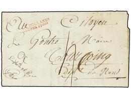 1104 HOLANDA. 1808. UTRECH To FRANCE. Letter (partial Text) With Red <B>Don D.HOLLANDE/TROUPES FOISES </B>mark. - Other & Unclassified