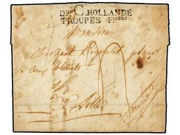 1106 HOLANDA. 1813. De VEUYTEE? (the Text Refers To Maishield) To FRANCE. Entire Letter With <B>Don C HOLLANDE/TROUPES F - Autres & Non Classés