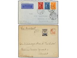 1108 INDIA HOLANDESA. 1928-38. Twelve <B>AIR MAIL</B> Covers To EUROPE. - Other & Unclassified