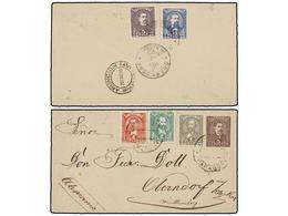 1119 PARAGUAY. 1898. ASUNCIÓN A ALEMANIA. Entero Postal De <B>5 Ctvos.</B> Lila Castaño Con Franqueo Adicional De <B>1 C - Other & Unclassified