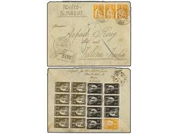 1141 PORTUGAL. 1920. BRAGA A CHECOSLOVAQUIA.<B> 1/2 Cto.</B> (7), <B>1/4 Cto.</B> (8) Y <B>2 Cts.</B> (4). - Autres & Non Classés